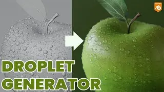 Blender Droplet Generator|| Blender new Addons || Blender 3.1