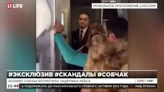 Ксения Собчак устроила скандал на борту самолета