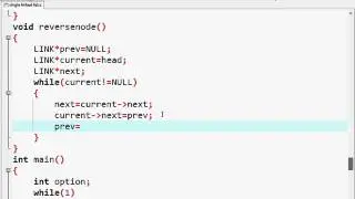 Data Structure: Reverse node single linked list