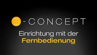 mydeco® E-concept prime & trend: Einrichtung mit der Fernbedienung