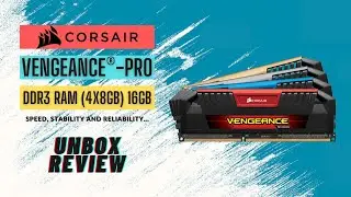 Corsair Vengeance Pro (8x2)16GB DDR3 2400MHZ RAM Unboxing & Overview