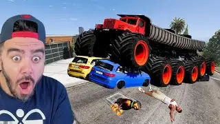 DEV MONSTER FRANKLININ EVINE SALDIRDI - GTA 5 MODS