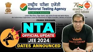 JEE 2024 NTA official update | Dates and Full exam Calendar Released | Vinay Shur Sir