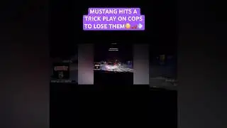 MUSTANG HITS TRICK PLAY ON COPS TO LOSE THEM😳🏎️💨