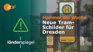 Neue Tram-Schilder für Dresden | Hammer der Woche vom 05.08.23 | ZDF