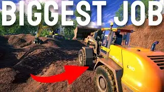 The BIGGEST JOB in the Whole Game - HUGE DLC | Building A Space Center in Construction Sim DLC