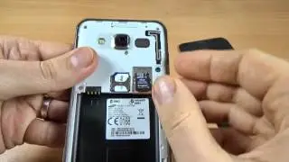 Samsung Galaxy J5 Duos - How to Insert SIM Card and micro SD Card