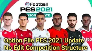[PS4] Option File PES 2021 Update Transfer 2025 No Edit Competition Structure PS4 Original