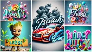 How to create trending AI images with your name | Ideogram Ai