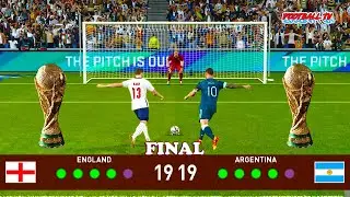 PES 2021 - ENGLAND vs ARGENTINA - Penalty Shootout - Final FIFA World Cup 2022 - eFootball