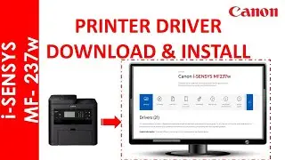 i SENSYS MF237W PRINTER DRIVER CONFIGURATION