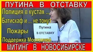 Митинг за отставку Путина в Новосибирске о пожарах в Сибири протесты в Москве | Митинги и протесты
