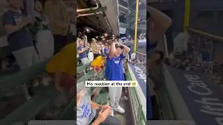 His reaction 🥹 