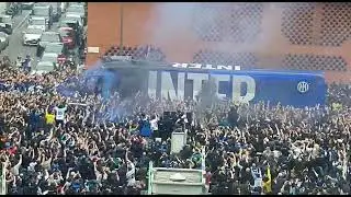INTER ARRIVA A SAN SIRO PER LA SEMIFINALE DI CHAMPIONS.. BRIVIDI