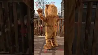 Very Nice Plush Lion Brown Animal Mascot Costume