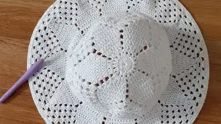 Летняя шляпка крючком . ч. 2 , совсем просто! Стороны шляпы.