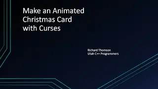 Make an Animated Christmas Card with Curses