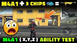 M4A1 CHIP ABILITY TEST FREE FIRE | NEW M4A1 X, Y, Z DAMAGE & RATE OF FIRE TEST - GARENA FREE FIRE