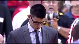 20130429 vs Thunder 赛前唱国歌时小林沉思