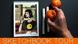 Обзор гуашевого скетчбука  | Рисую гуашью