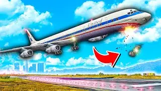 DC-8 Nose Gear FAILS in GTA 5! What happened next was unexpected...