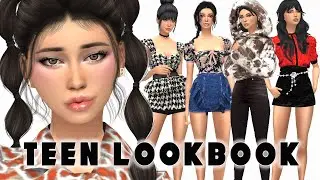 Teen Lookbook - SIMS 4 CAS - CC Folder and Sim Download