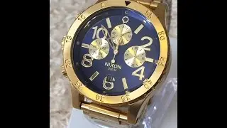 COOLWATCH31 A486-1922 NIXON 48-20 CHRONO GOLD BLUE SUNRAY SURF SKATE A4861922 ニクソン クロノ ゴールド ver3 0