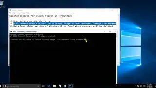 Windows 10 - How to cleanup WinSxS folder in C:\Windows with DISM.exe