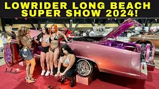 Lowrider Magazine Long Beach SoCal Super Show Long Beach 2024 - Hot L.A. Models & Custom Lowriders!