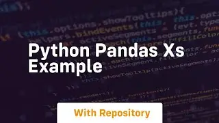 python pandas xs example