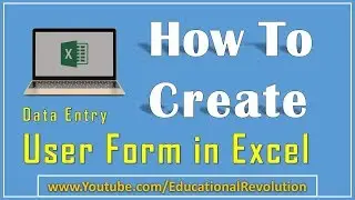 Userform Creation in Excel ~ Data Entry Userfom