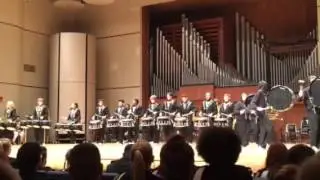 The Trojan Marching band drum line p.1