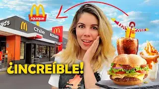 The REACTION of a CUBANA at McDonald's for the first time😮. Iquique Chile.