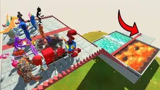 Creepy Monsters That Go Through Water and Lava - Animal Revolt Battle Simulator