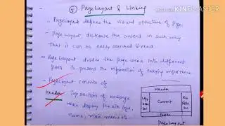 Web design issues - Page layout and linking - lecture18/IWT