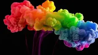 Colorful Smoke Blowing in the Air | Stunning Visuals | No Copyright Video