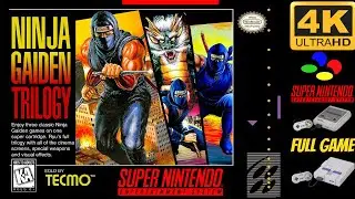 Ninja Gaiden Trilogy [SNES] Gameplay Walkthrough FULL GAME [4K60ᶠᵖˢ🔴]