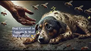 💔 Heartbreaking Rescue 🐶💔 Dog Covered in Insects & Mud Needs Help! 😢🙏
