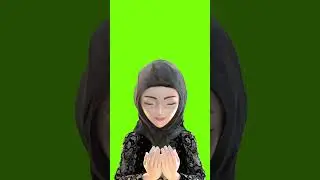 Ramadan Greeting Lady 3d Model Vfx Green Screen 4k | Chromatic Cinema