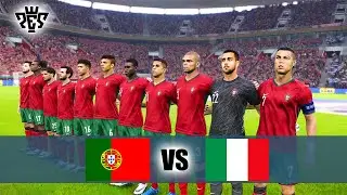 Portugal vs Italy Euro 2024 - (PES 2021) Realistic Gameplay