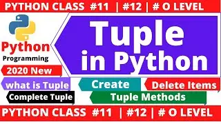 python tuple: Tuple in python | python tuples | complete python tuple video| python o level |o level
