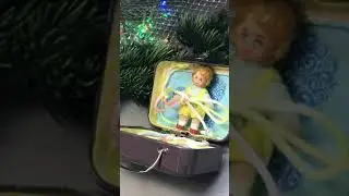 Ватные мини куклы 4-5 см в домике. 