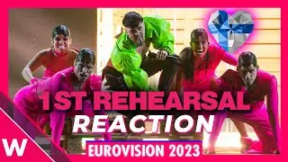 🇫🇮 Finland First Rehearsal (REACTION) Käärijä "Cha Cha Cha" @ Eurovision 2023