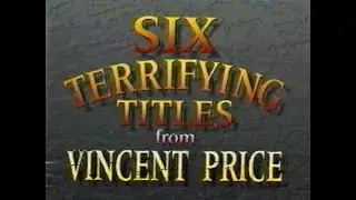 Six Terrifying Titles from Vincent Price on VHS, a 6 movie offer at only 14.98 and featuring SCARES!
