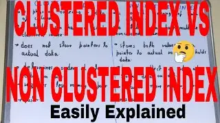 Clustered Index vs Nonclustered Index|Difference between clustered index and non clustered index