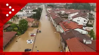 Disastro tra Gessate e Bellinzago: l'alluvione vista dal drone