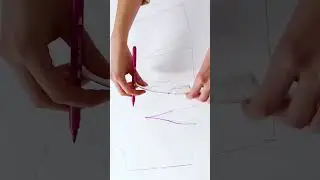 How to draft a nice shape for your bust darts 👌#sewing
