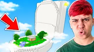 SOBREVIVA NA PRIVADA GIGANTE POR 1 DIA NO MINECRAFT!!