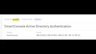smartconsole ad authentication