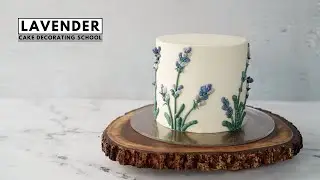 How to make 3D lavender cake [ Cake Decorating For Beginners ]